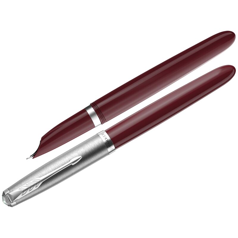 Ручка перьевая Parker 51 Burgundy CT черная, 0,8мм, подарочная упаковка