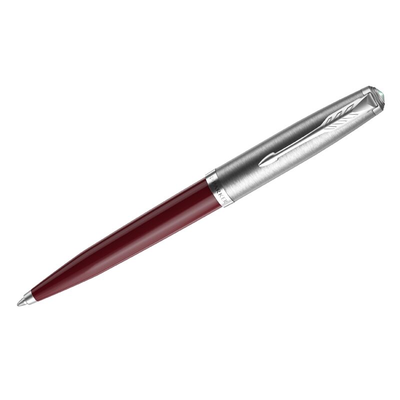 Ручка шариковая Parker 51 Burgundy CT черная, 1,0мм, поворот., подарочная упаковка