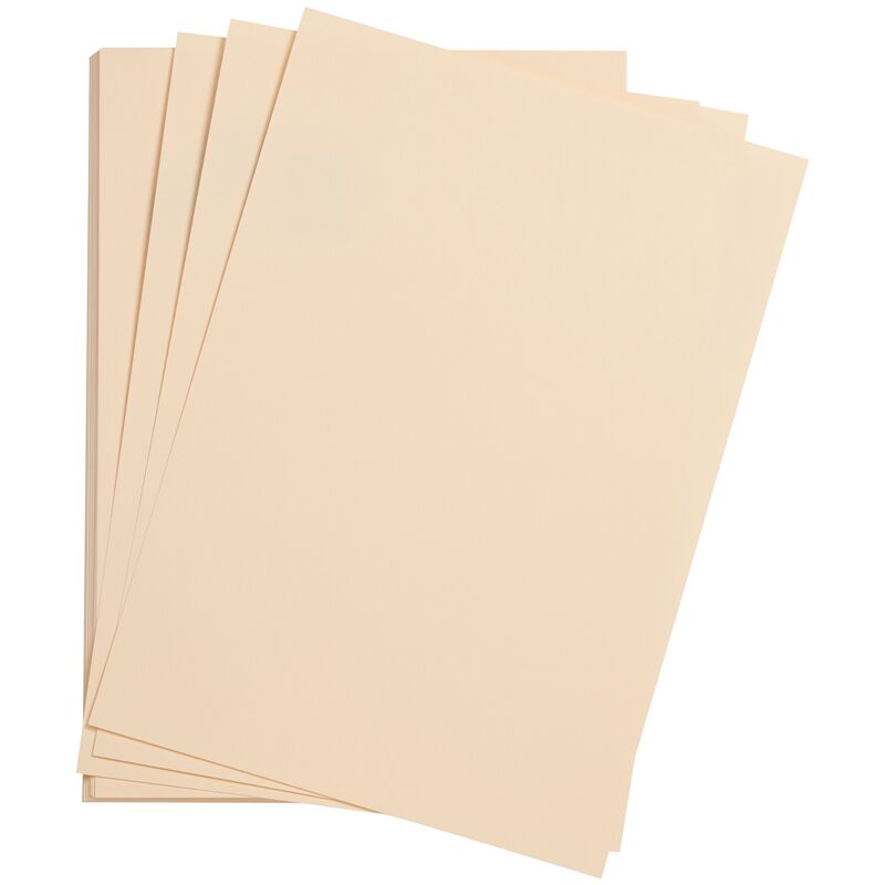 Цветная бумага 500*650мм., Clairefontaine Etival color, 24л., 160г/м2, лимонный, легкое зерно, хлопок
