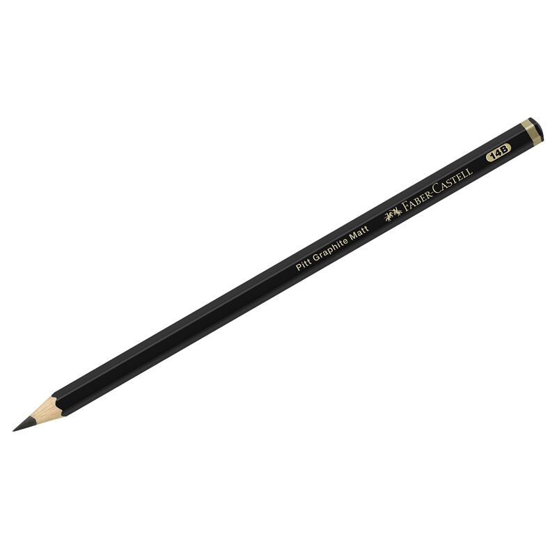 Карандаш ч/гр матовый Faber-Castell "Pitt Graphite Matt" 14В, заточен