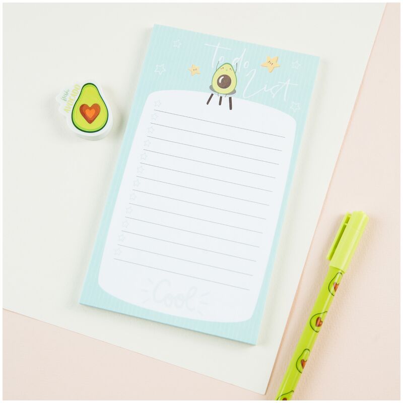 Блок для записей (To Do list) MESHU 10,0*17,0см, 50л., Avocado, на склейке