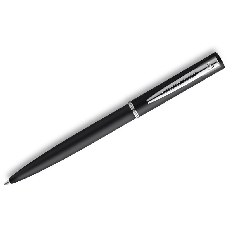 Ручка шарик. Waterman "Allure Black" синяя, 1,0мм, кнопоч., подарочная упаковка