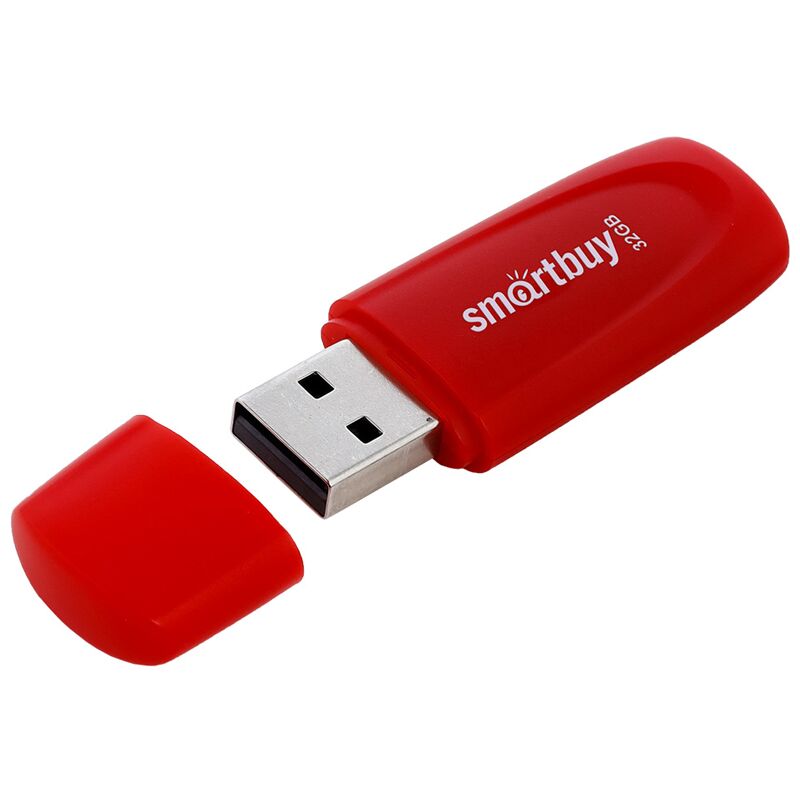 Память Smart Buy Scout 32GB, USB 2.0 Flash Drive, красный