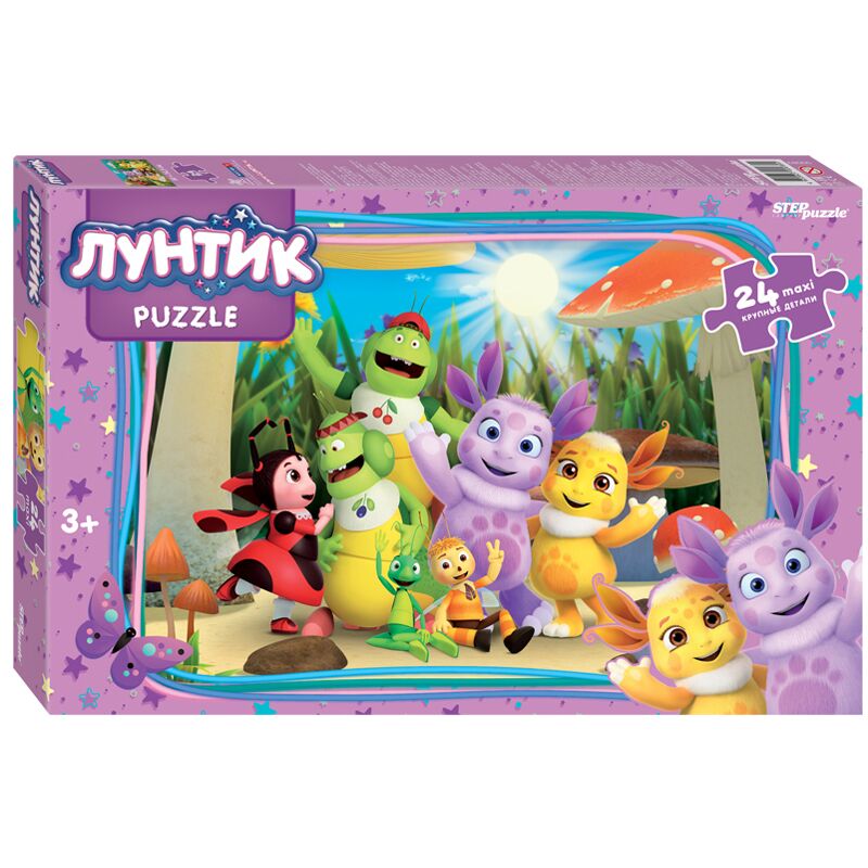 Пазл24 эл. maxi Step Puzzle "Мельница. Лунтик. new 1"