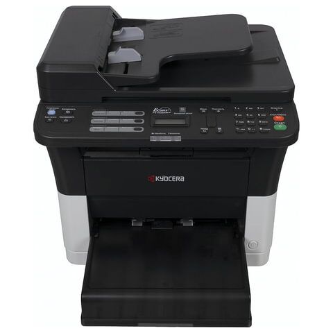 МФУ лазерное KYOCERA FS-1025MFP (принтер, сканер, копир), А4, 25 стр./мин., 20000 стр./мес., ДУПЛЕКС, с/карта, АПД, без кабеля USB, 1102M63RU2