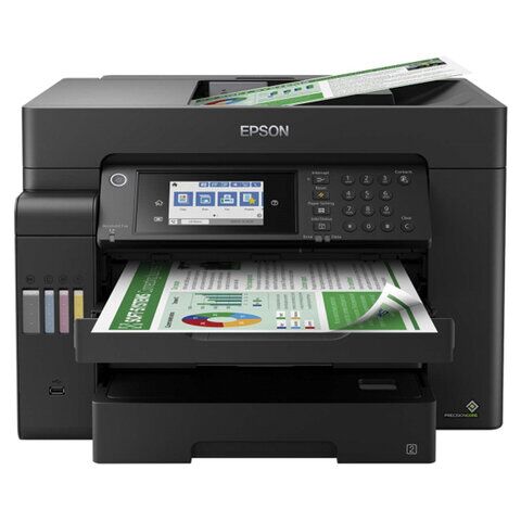 МФУ струйное EPSON L15150 4 в 1, А3+, 25 стр./мин, ДУПЛЕКС, АПД, сетевая карта, Wi-Fi, СНПЧ, C11CH72404