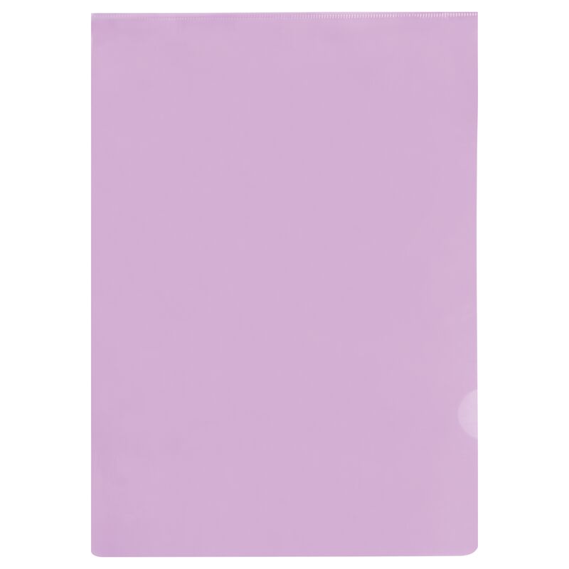 Папка-уголок А4 100мкм фиолетовая