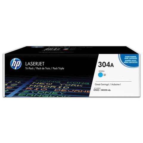 Картридж лазерный HP (CC531A) ColorLaserJet CP2025/CM2320, голубой, оригинальный, ресурс 2800 страниц