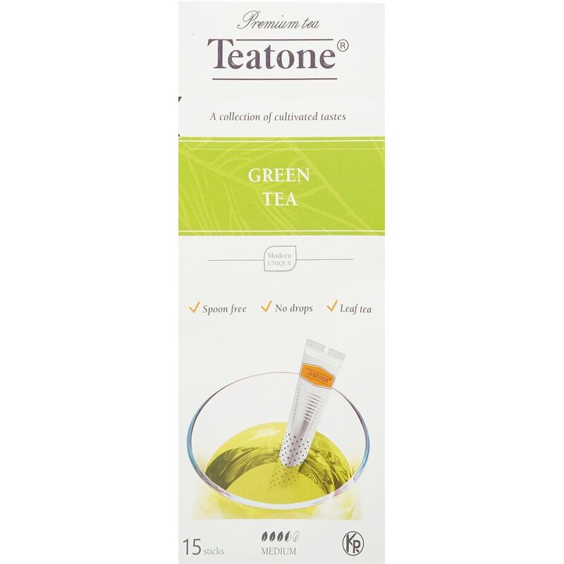 Чай Teatone зеленый в металл.стике 15шт/уп. 736