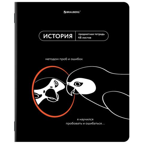 Тетрадь предметная МЕМЫ 48л TWIN-лак, ИСТОРИЯ, клетка, подсказ, BRAUBERG, 405103