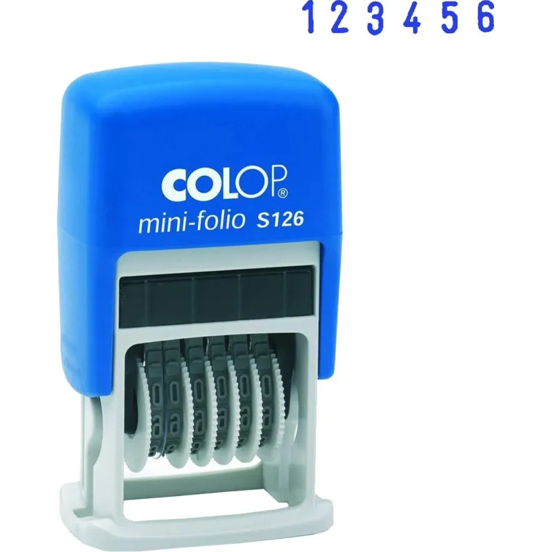 Нумератор мини 6-и раз.высота шрифта 3,8мм S126 (аналог 4836)Colop