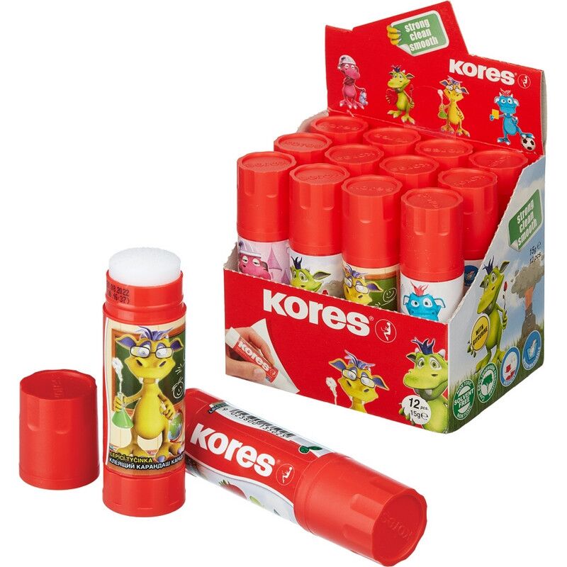 Клей-карандаш 15г KORES GluKIDS &#039;13502