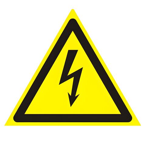 Знак предупреждающий Опасность поражения электрическим током, треугольник, 200х200х200 мм, 610007/W 08