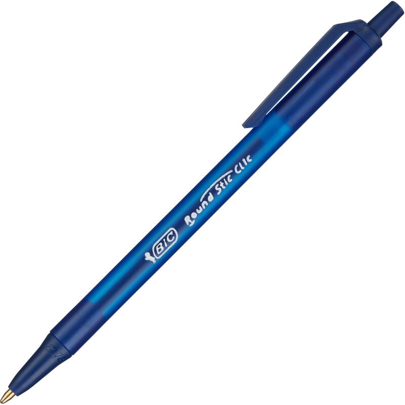 Ручка шариковая автоматическая Bic Раунд Стик Клик автоматич, 0,32мм, синяя
