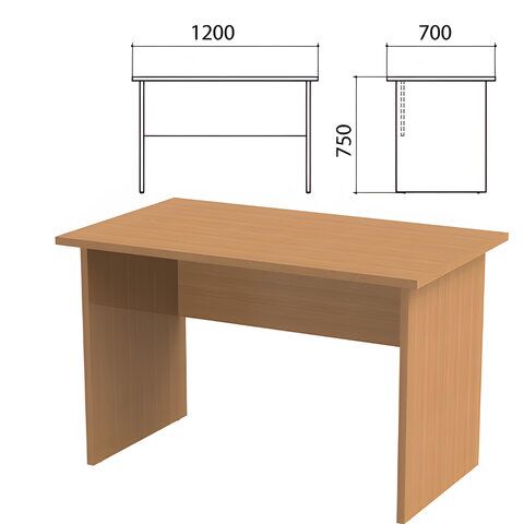 Стол письменный Этюд, 1200х700х750 мм, бук бавария, 400021-55