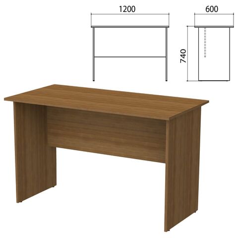 Стол письменный Бюджет, 1200х600х740 мм, орех французский, 402660-190