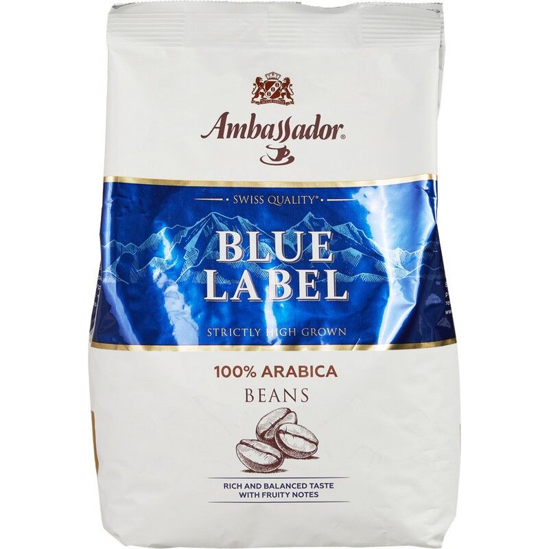 Кофе Ambassador Blue Label в зернах, 1кг