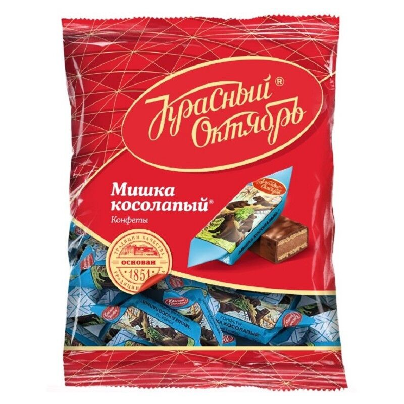 Конфеты Шоколадные Мишка косолапый, 200г