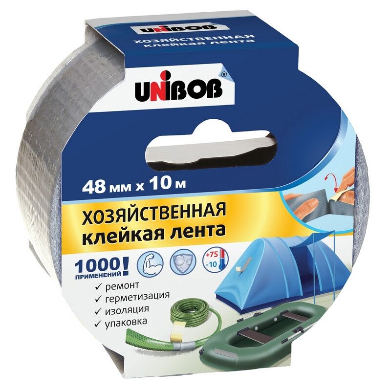 Клейкая лента Хозяйственная UNIBOB 48мм х 10м