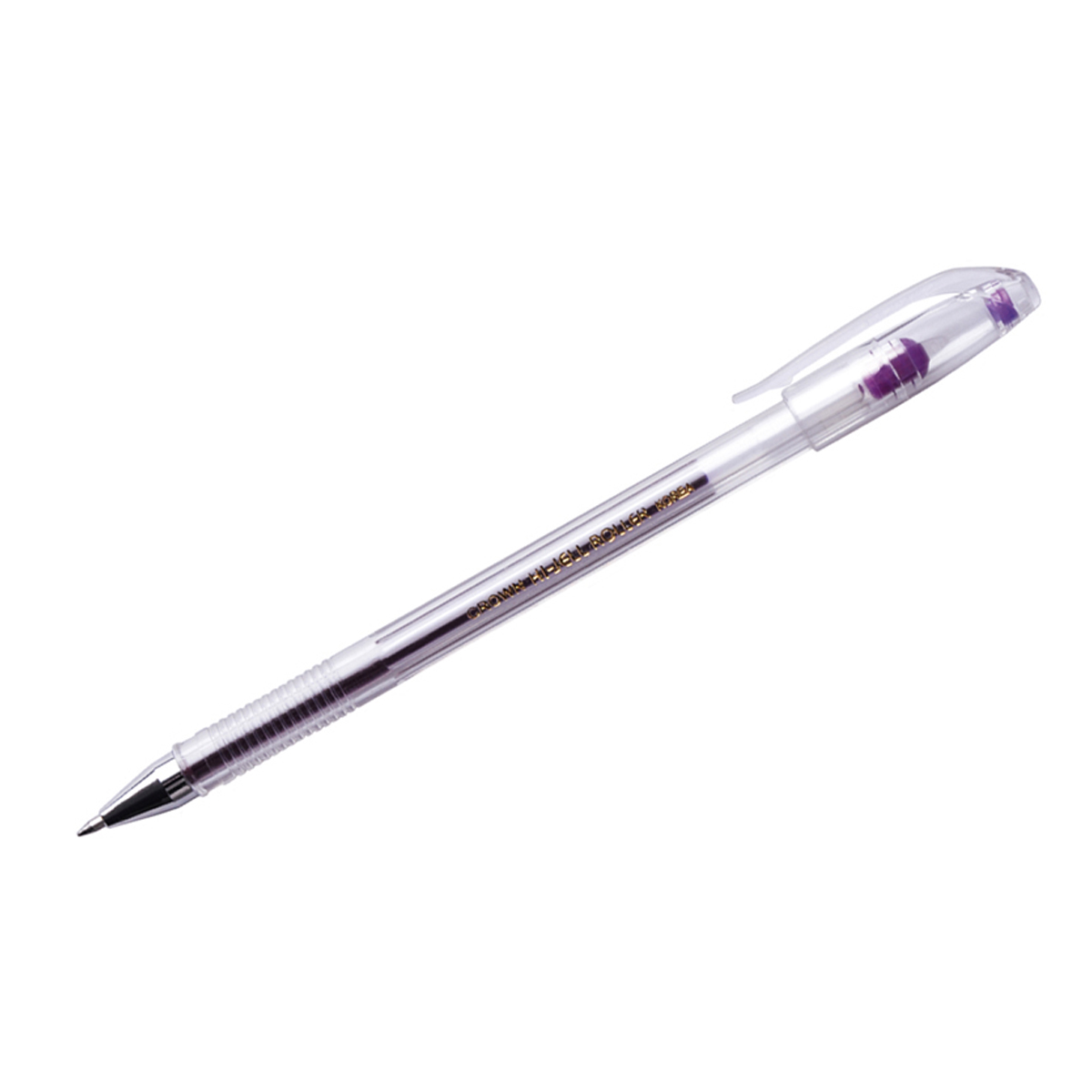 Ручка гелевая Crown Hi-Jell Color фиолетовая, 0,7мм