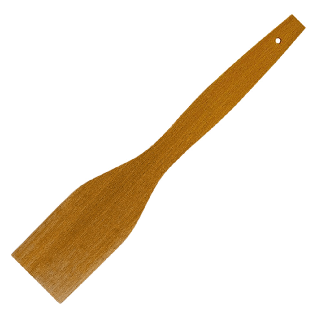 Лопатка деревянная 30х5,5х0,6см, толстая, бук (Россия)