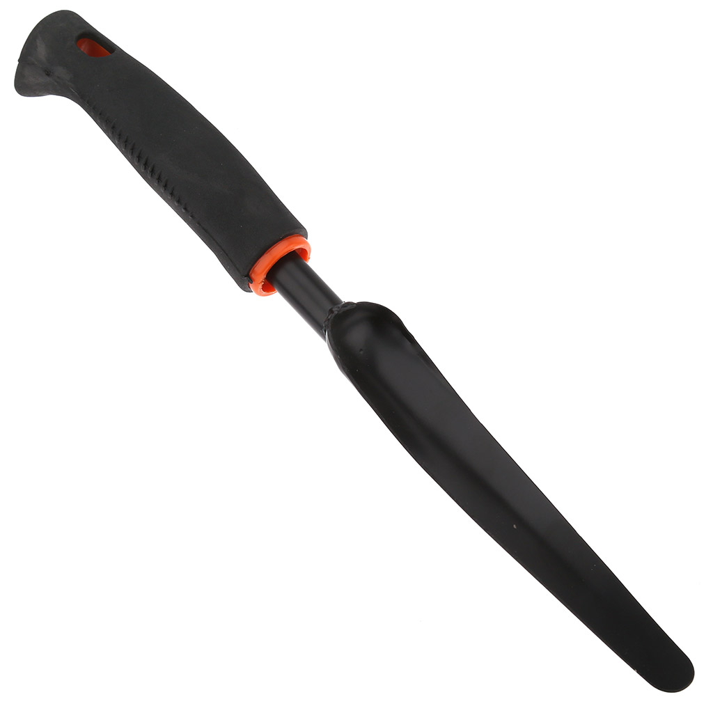 Корнеудалитель 35,5х3,5х6см, сталь А3, окрашенная, цвет - черный матовый, эргономичная пластмассовая ручка с ПВХ, с отверстием для подвешивания, цвет - черный (Китай)