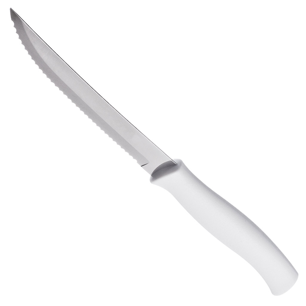 Нож для мяса "Tramontina Athus" 12,7см, пластмассовая ручка, белый (Бразилия)