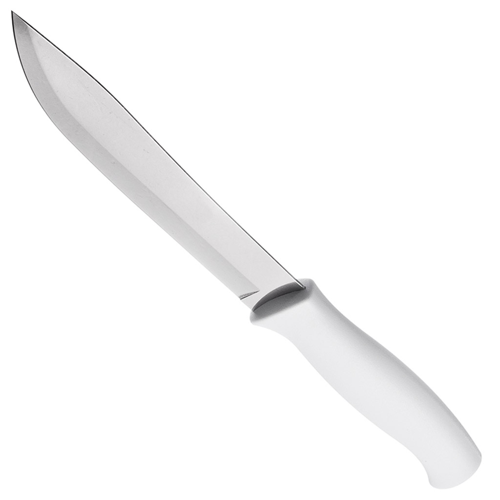 Нож кухонный "Tramontina Athus" 15см, пластмассовая ручка, белый (Бразилия)