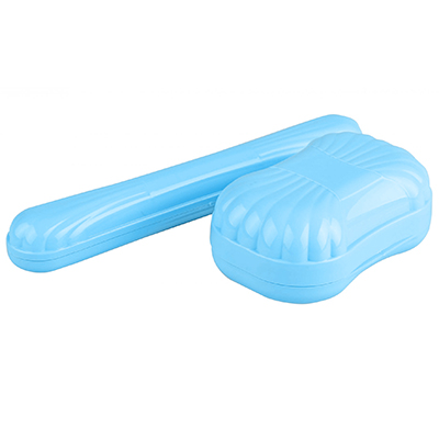 Набор дорожный 2 предмета: мыльница, футляр для зубной щетки, пластмассовый "Дорожный" (Россия)