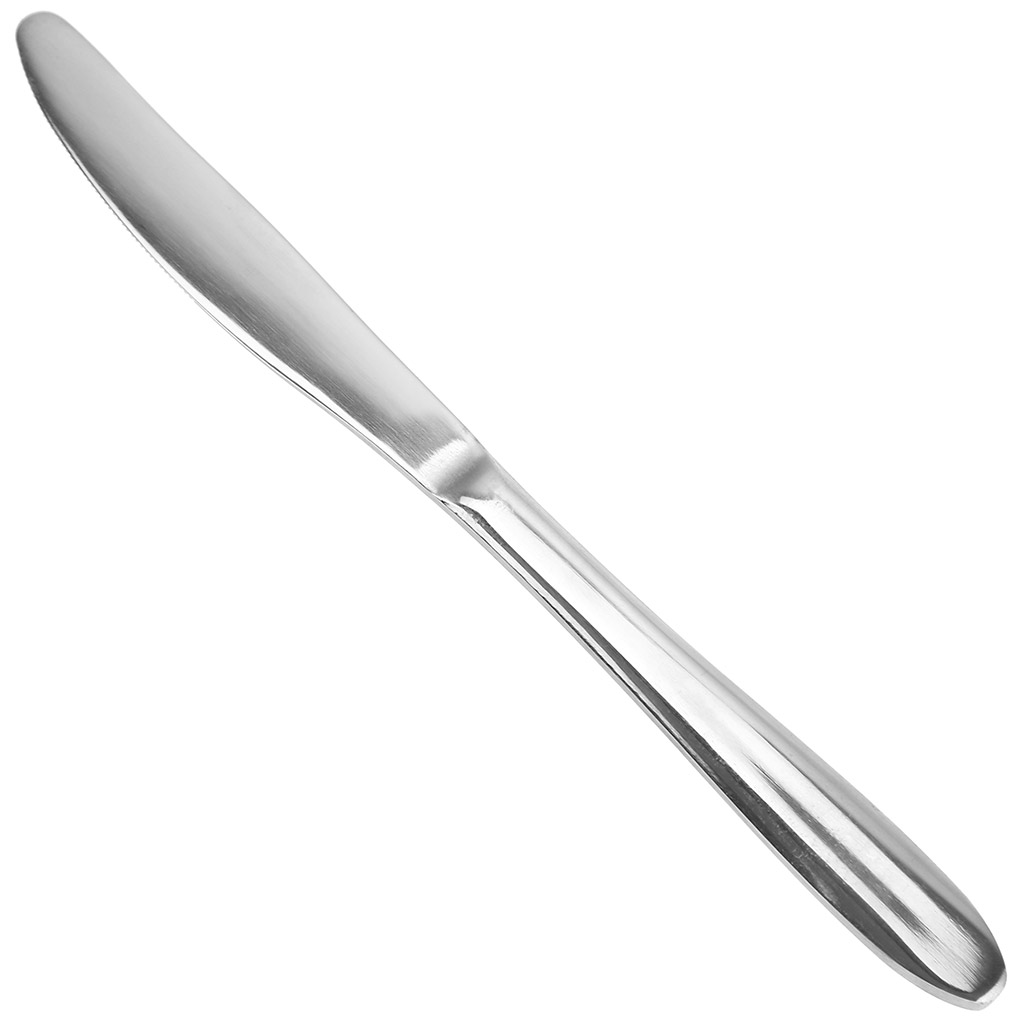 Нож столовый из нержавеющей стали 22см, ручка-электролитическая обработка "Снегурочка"