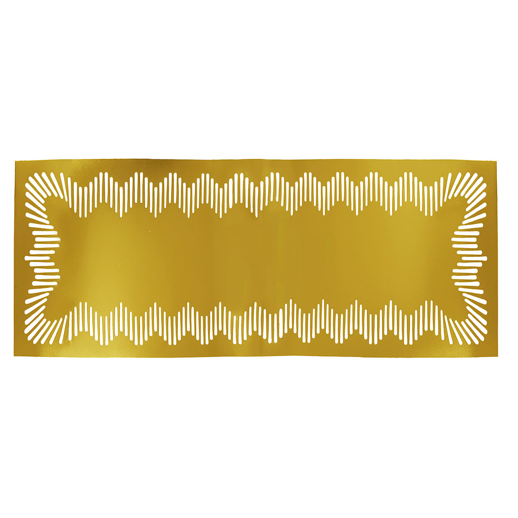 Салфетка-дорожка декоративная "Солнце" 30х90см ПВХ, золото (Китай)