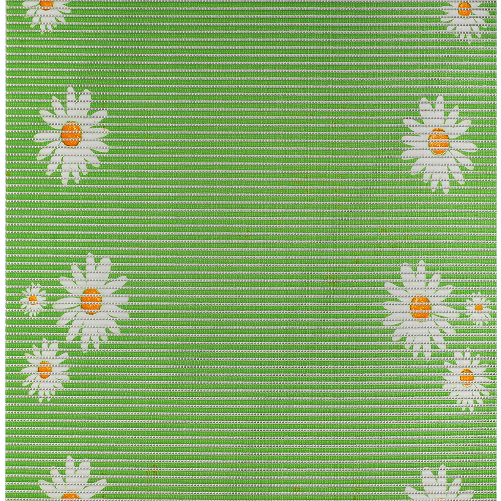 Дорожка (коврик) из вспененного ПВХ, 0,65х15м "Ромашки" зеленый фон, h0,5см, 750г/м2 (Китай) Цена указана за 1 м/п. В рулоне 15м. "Лапша"