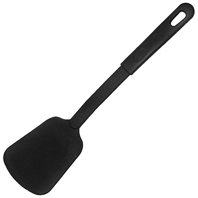 Лопатка кулинарная пластмассовая для тефлоновой посуды "Хозяюшка", черный (Китай)