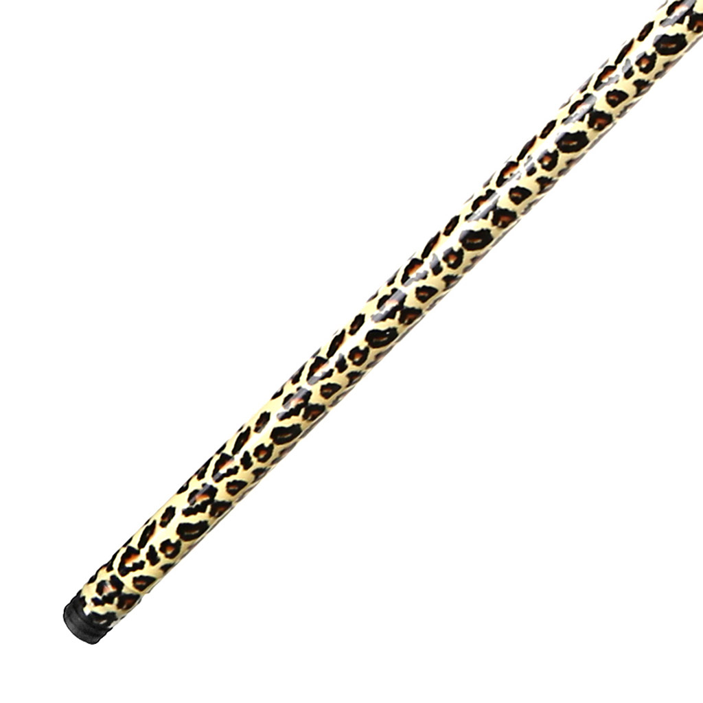 Черенок для швабры металлическая 120х2,1см, с резьбой, в п/э рукаве "Леопард" пластмассовый наконечник (Китай)