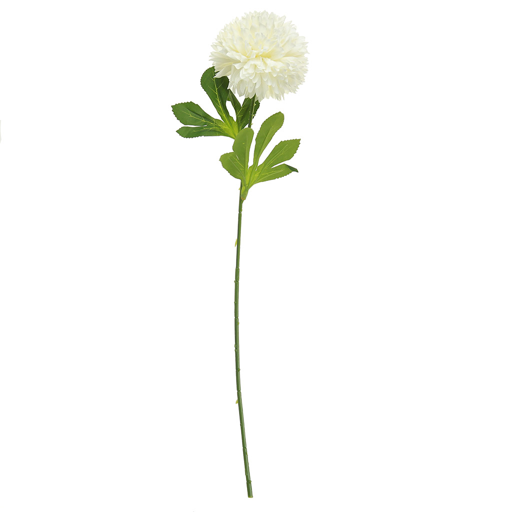 Цветок "Астра" цвет - белый, 52см, 1 цветок - д10х5см (Китай)