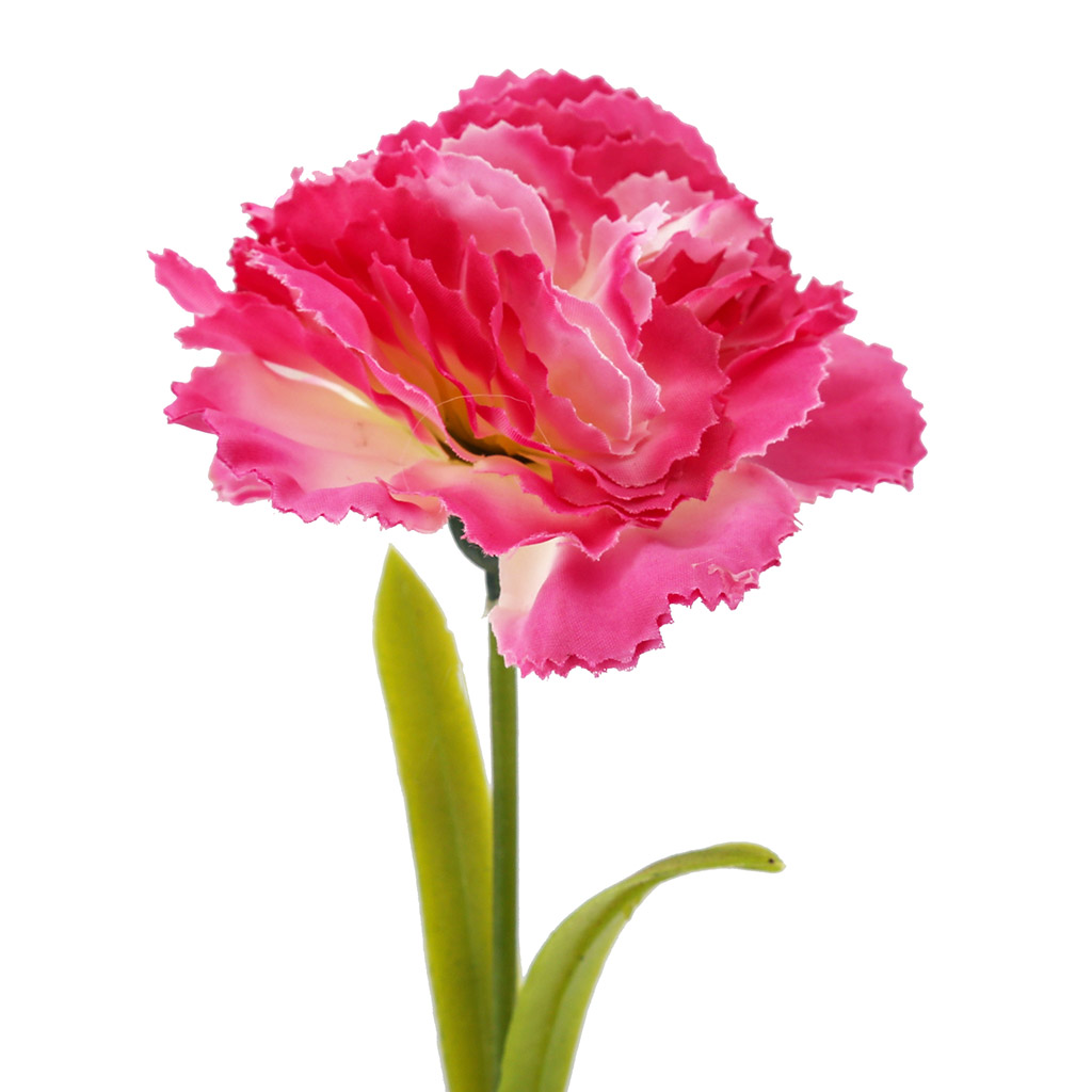 Цветок "Гвоздика" цвет - розовый, 58см, цветок - д8х5см (Китай)