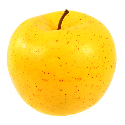 Декоративное яблоко 6,5х7см, желтое (Китай)