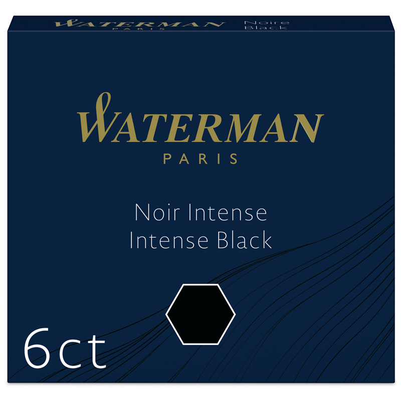 Чернила в патронах Waterman International черный 6шт. картонная коробка