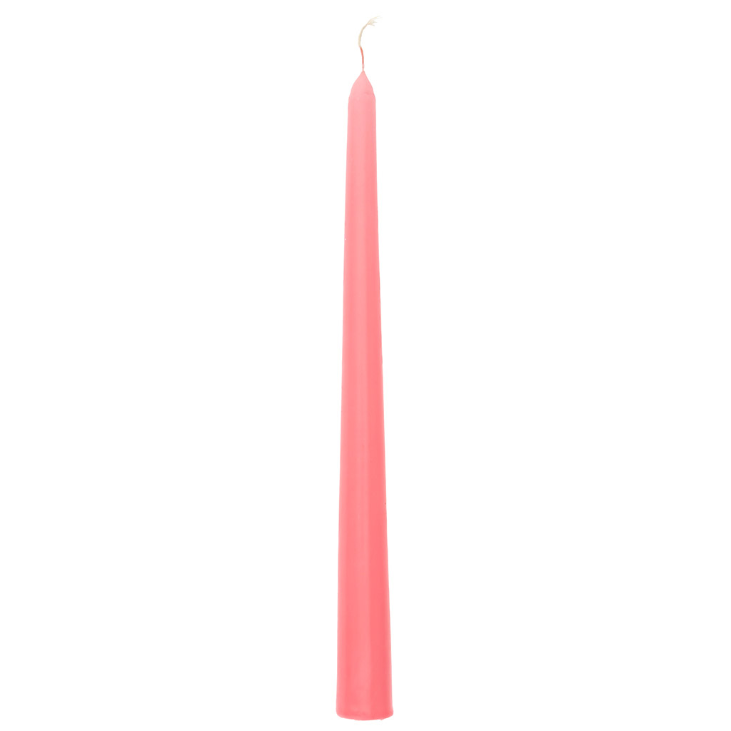Свеча "Античная Люкс" д2,2см, h25см, розовый, время горения 6 часов, 55гр, индивидуальная упаковка, "Euro Candle" (Россия)