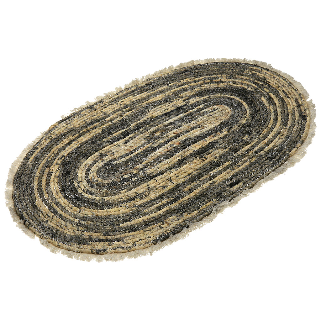 Циновка плетеная "Мексика" 50х80см, с бахромой, листья кукурузного пачатка, ручная работа (Китай)