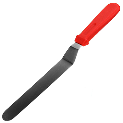 Нож кондитерский (лопатка для блинов) из нержавеющей стали 20см, пластмассовая ручка (Китай)