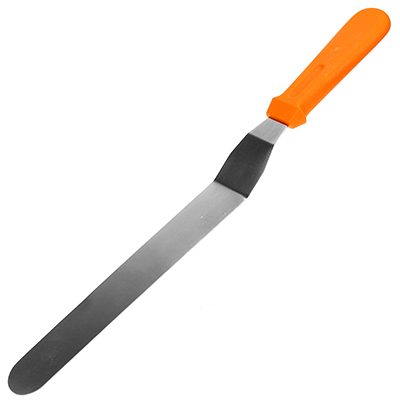 Нож кондитерский (лопатка для блинов) из нержавеющей стали 25см, пластмассовая ручка (Китай)