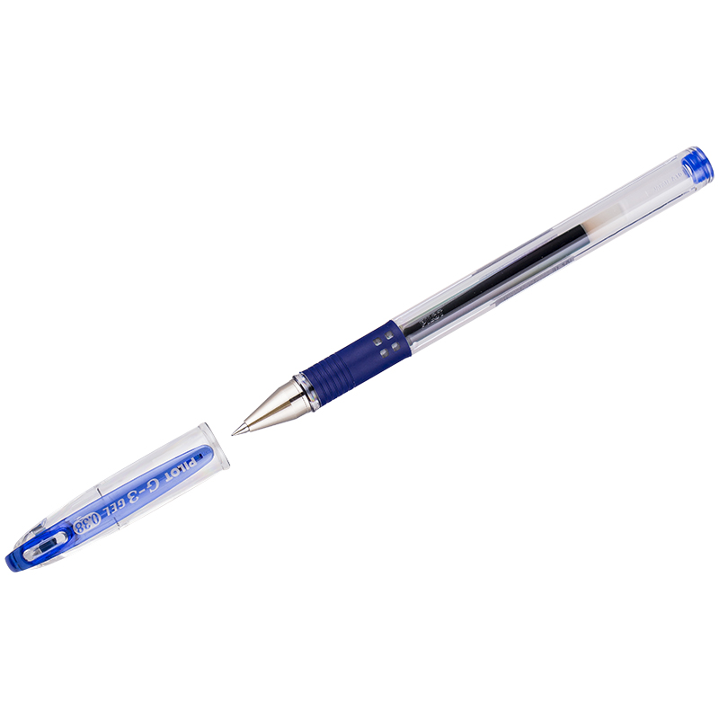 Ручка гелевая Pilot BLN-G3-38-L синяя, 0,38мм, грип