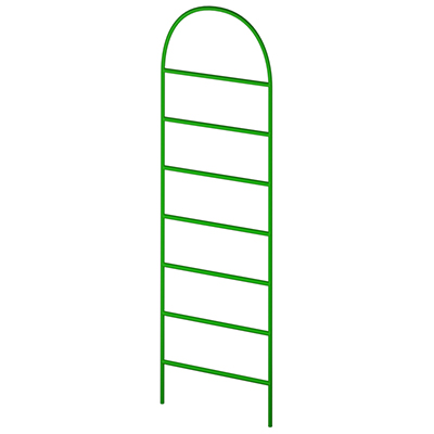 Шпалера "Лестница мини" 1,40х0,28м, труба д1см, металл, зеленая эмаль (Россия)