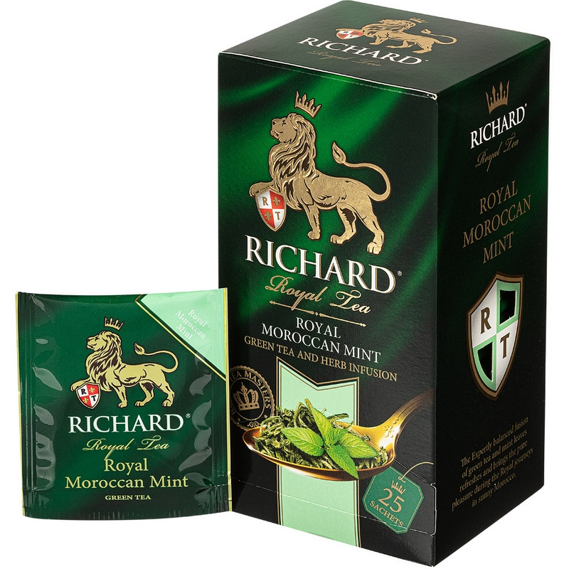 Чай Richard Royal Moroccan Mint зелен., 25 пак 14043