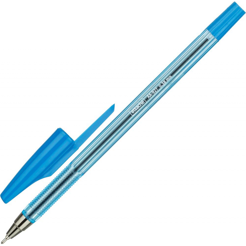 Ручка шариковая Attache AA-927 игольч.наконеч, синий стерж., 0,38/0,5мм
