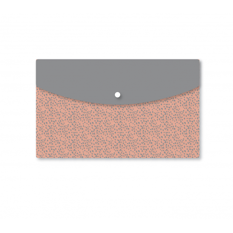 Папка-конверт на кнопке А5 Attache Fleur 180 мкм в ассортименте   6 шт/уп