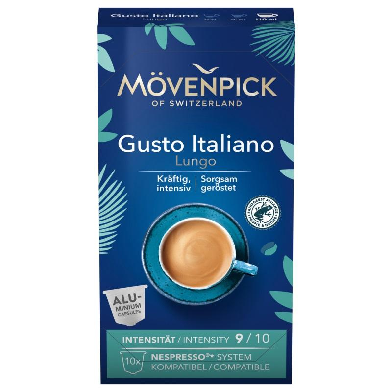 Кофе в капсулах Movenpick Gusto Italiano Lungo, 10 капсул