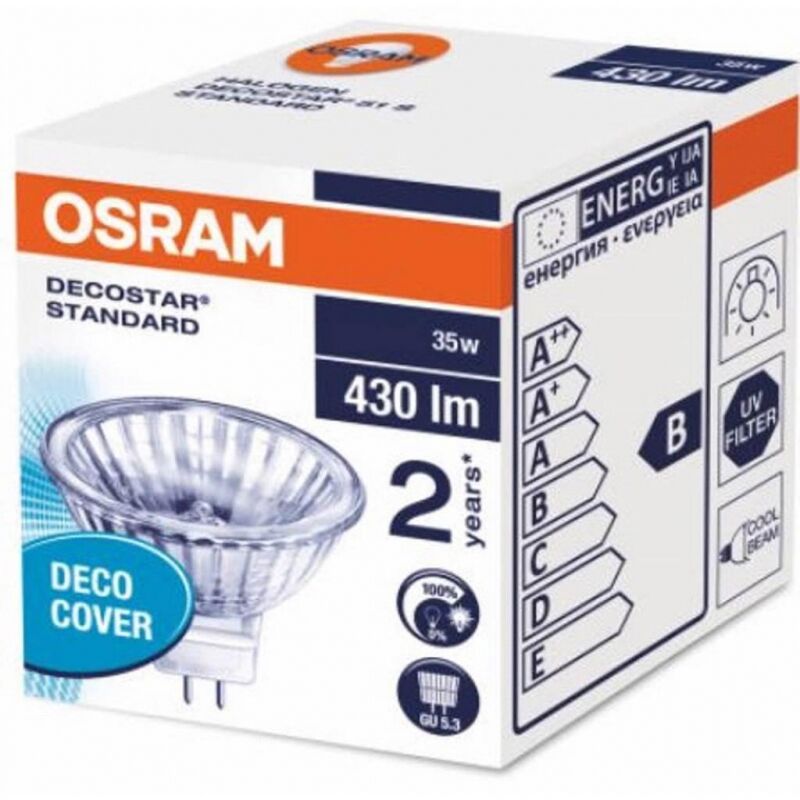 Лампа галогенная OSRAM  44865 WFL 35W 12V GU5.3