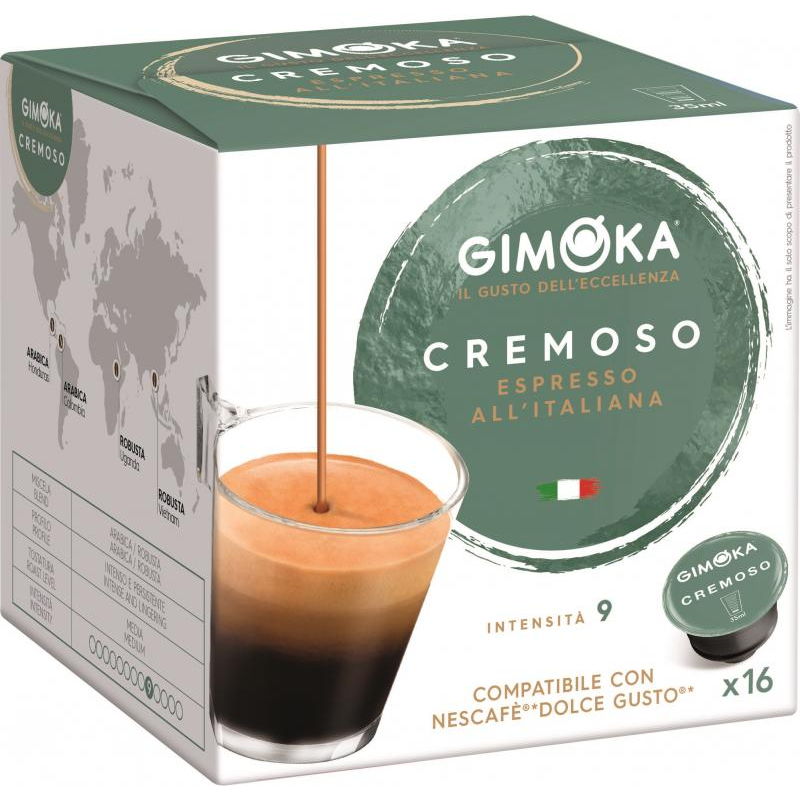 Кофе в капсулах Gimoka Dolce Gusto Espresso Cremosso (DG), 16кап/уп